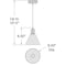 Access Lighting Port Nine Martini, Martini LED Pendant, Matte Black Finish, Seeded Glass 63140LEDD-MBL/SDG - alternate 2